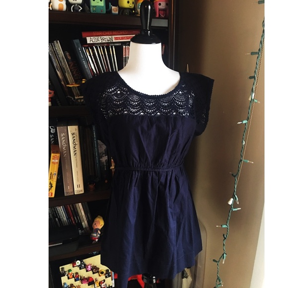 Motherhood Maternity Tops - Motherhood Maternity Blouse Dark Blue Size Medium